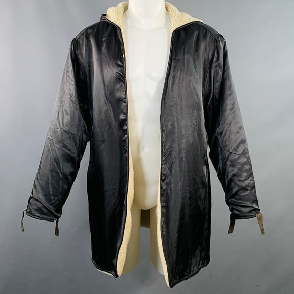 JOHN VARVATOS STAR USA Size M Brown Cotton Blend Hooded Coat - Picture 2 of 10